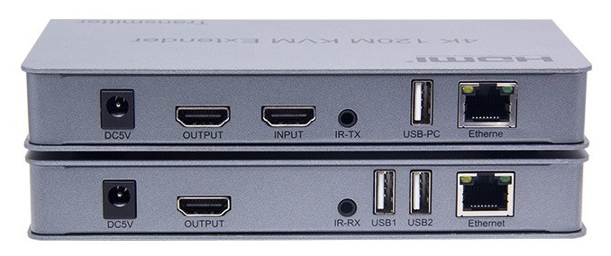 HDMI+USB KVM удлинитель 4K до 120 метров