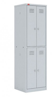 Двухсекционный металлический шкаф для одежды ШРМ - 24 - фото 1 - id-p108042491