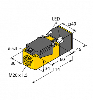 Индуктивный датчик TURCK NI40U-CP40-AP6X2 - фото 1 - id-p108043143