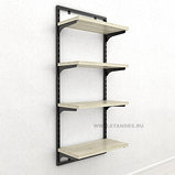 Рама настенного стеллажа, перфорированная. Ширина 690 мм. Три высоты. Легкая серия ., фото 3