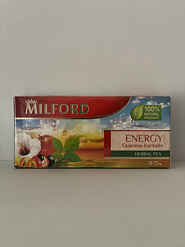 Milford Energy гуарана - каркаде чайный напиток, 20 п.
