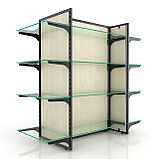 Кронштейн для полки стеллажа. Для полок из ДСП и стекла. Левый. L -370 мм. "Легкая серия", фото 6