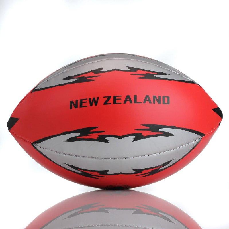Мяч для регби New Zealand красный серый AF-4530 маленький