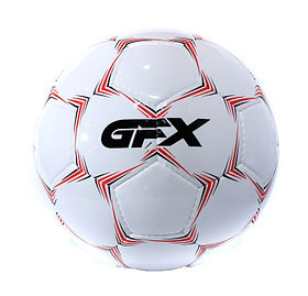 Футбольный мяч белый красный GFX-104
