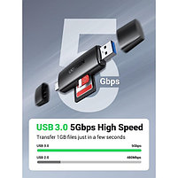 USB 3.0/USB-C CardReader CM304 (80191) UGREEN, фото 4