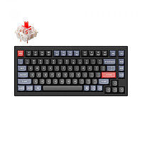 Клавиатура Keychron Q1 QMK HotSwappable Gateron Phantom Red RGB Knob Black