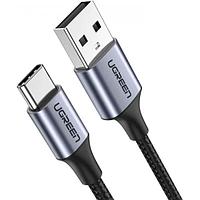 Кабель USB 2.0 - USB C, 480Mbps, 3A, QC3.0, 18W, 1m. (60126) UGREEN