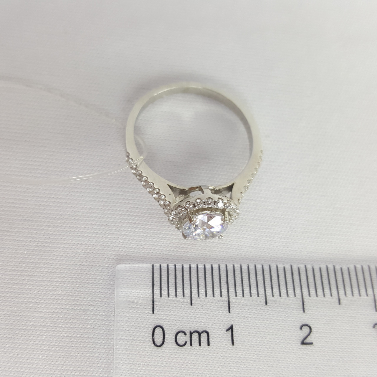 Кольцо Алматы J489 серебро с родием - фото 3 - id-p108048640