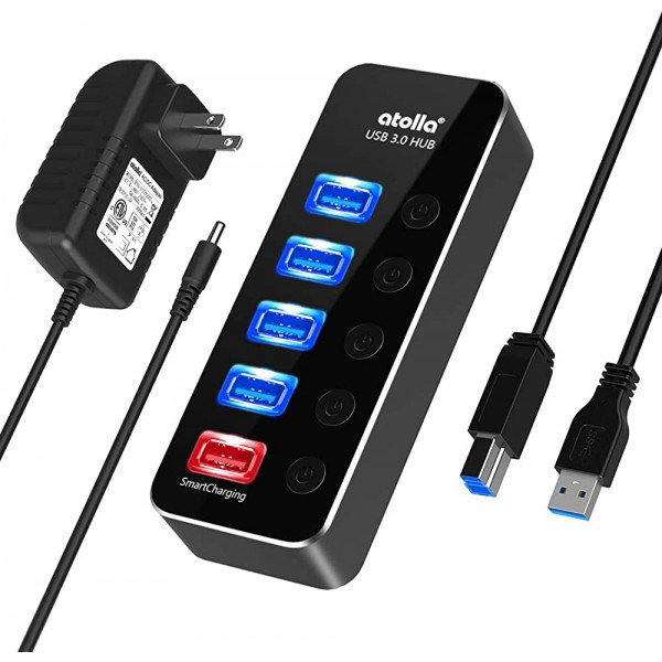 USB 3.0 4 port HUB ATOLLA с дополнительным питанием - фото 8 - id-p106807634