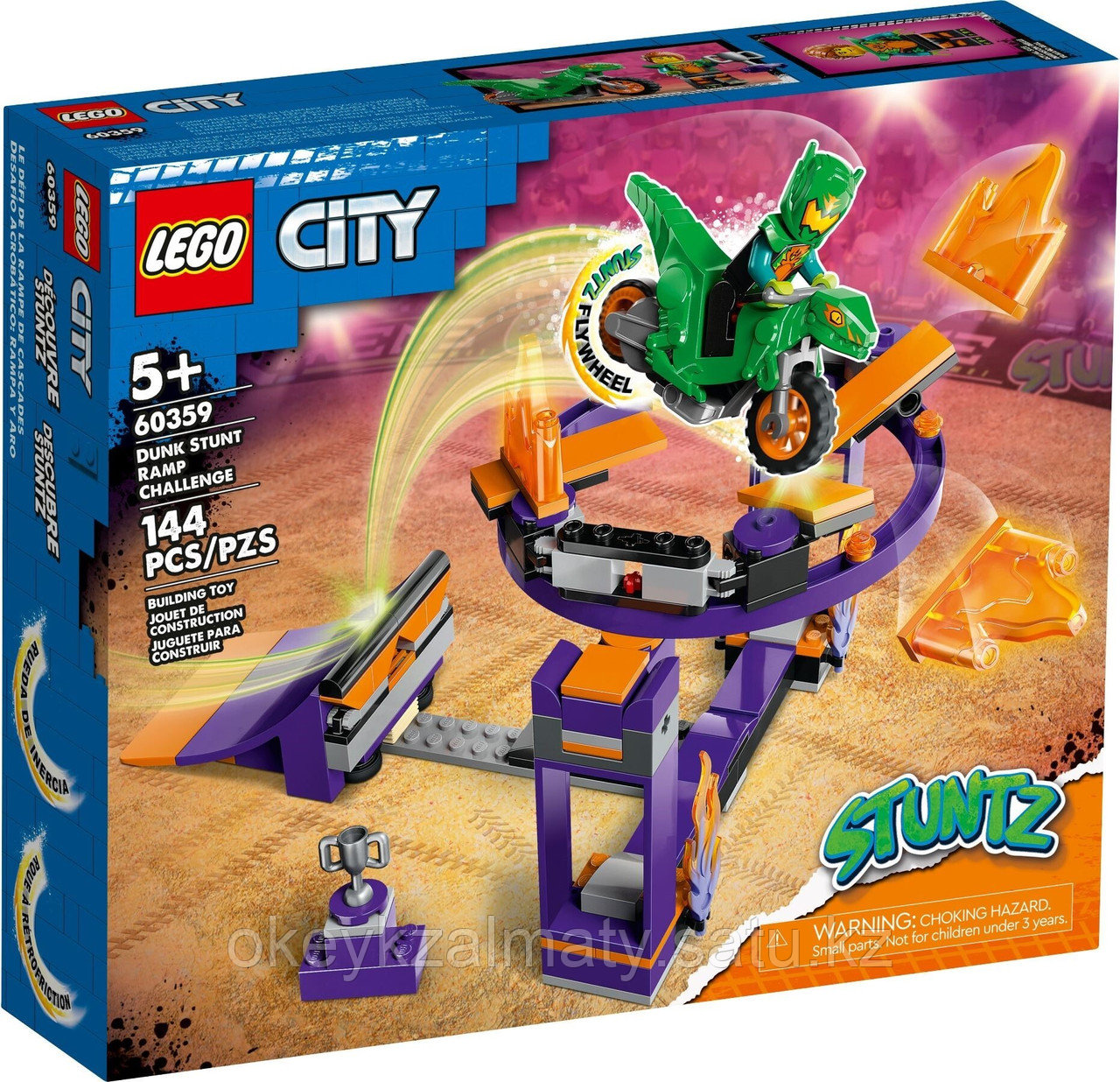 LEGO City: Испытание каскадеров с трамплином и кольцом 60359