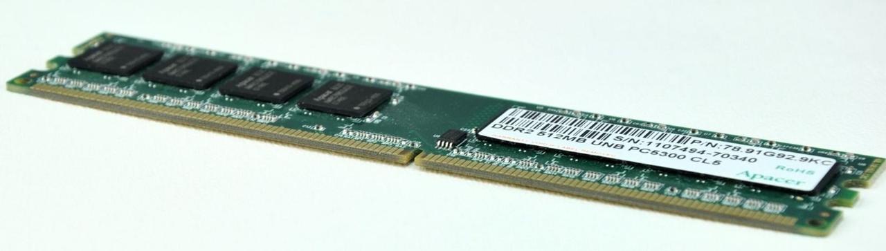 DDR-2 DIMM 512Mb, 667MHz PC5300 Apacer - фото 1 - id-p108074237