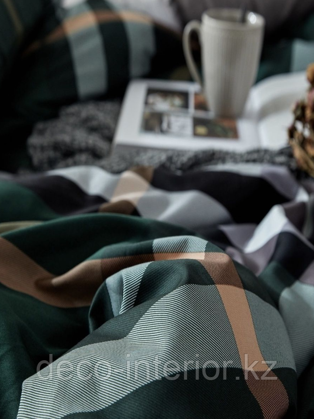 Комплект постельного белья KING SIZE из египетского хлопка в шотландскую клетку - фото 4 - id-p95525723