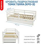 Кровать детская Tomix Terra KPD-3 с ящиком белый, фото 2