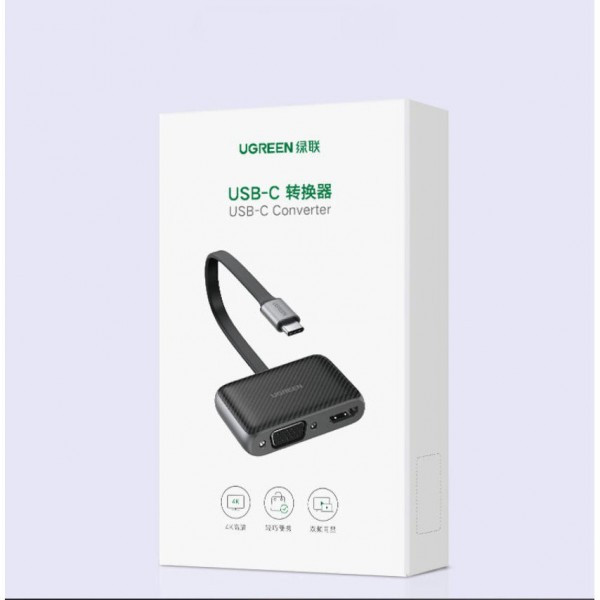 Конвертер USB 3.1(m) Type C на HDMI + VGA (70549) UGREEN - фото 5 - id-p94142494