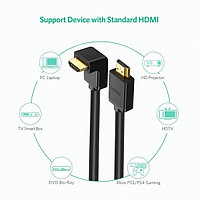 Кабель HDMI(m) - HDMI(m) 90°, 2m HD103 (10173) UGREEN, фото 6