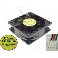 FAN for Case D12BM-12D, 12V, 2.30A, 120*120*38, 4700об/мин, 4 pin, фото 2