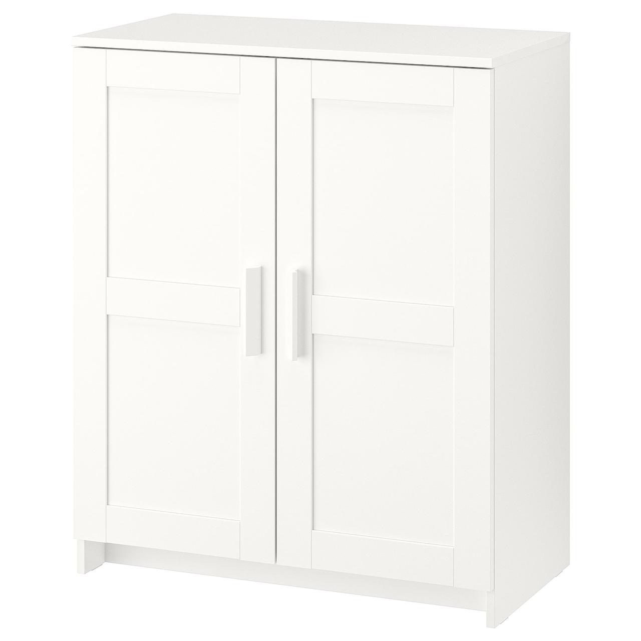 БРИМНЭС Шкаф с дверями, белый, 78x95 см