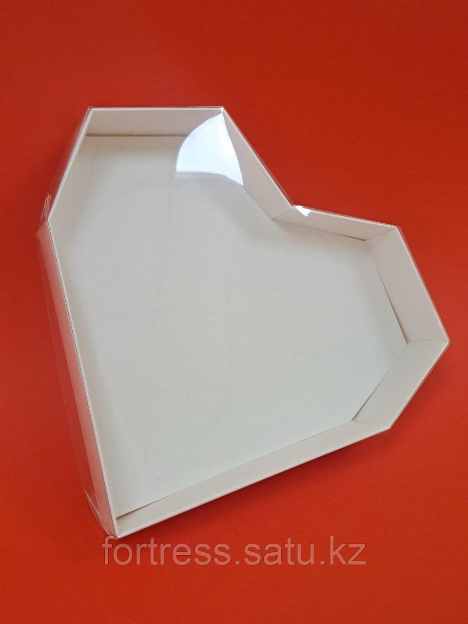 Коробка 21*21*4см с прозрачной крышкой, дно белое - фото 1 - id-p108078003