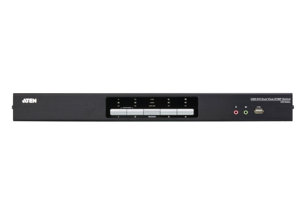 4-портовый, USB, DVI, KVMP -коммутатор с функцией Dual Display CS1644A ATEN - фото 2 - id-p108079860