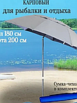 Зонт пляжный Tuohai диаметр 2м со шторкой, фото 7