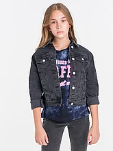 Куртка джинсовая для девочки LIGAS 4208 синий