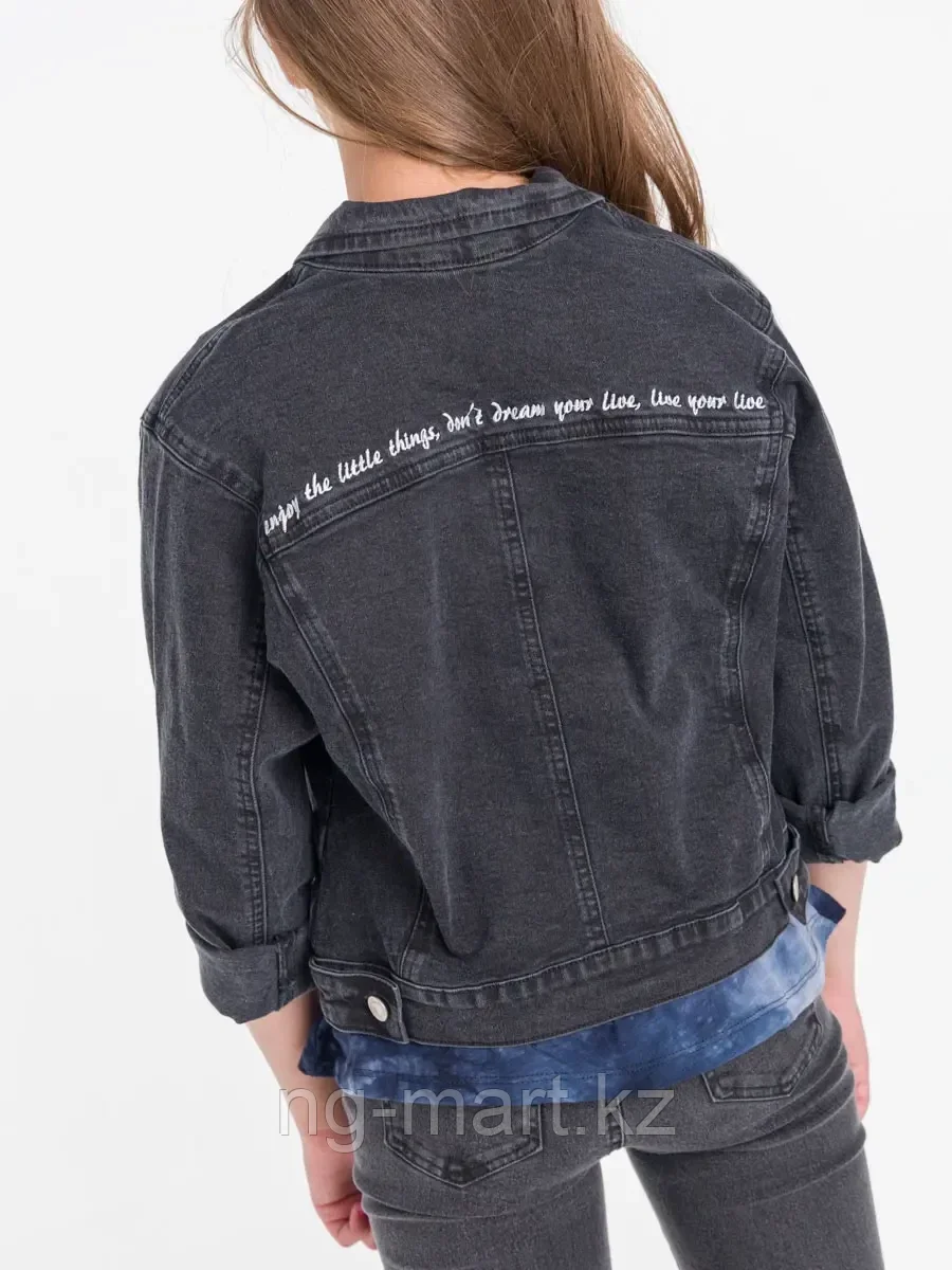 Куртка джинсовая для девочки LIGAS 4208 синий - фото 7 - id-p108083665