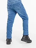 Брюки джинсовые утеплённые для девочки LIGAS 6146 синий, фото 7
