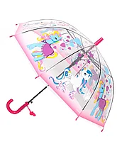 Зонтик цветной с картинками пони 058-60 A прозрачный