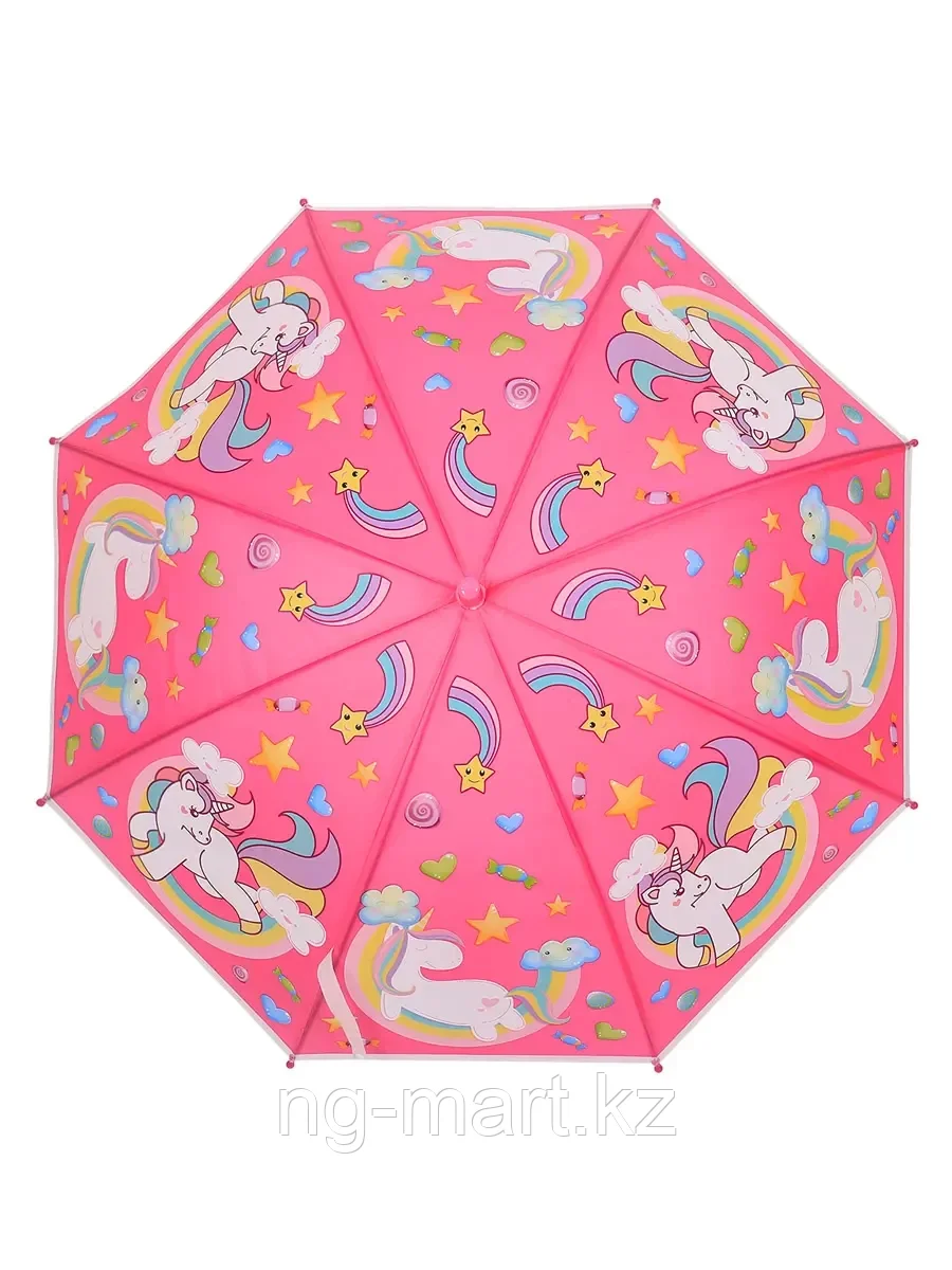 Зонтик розовый Пони 215-48 розовый - фото 2 - id-p108085011