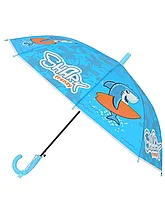 Зонтик голубой с акулой 058D-918D голубой