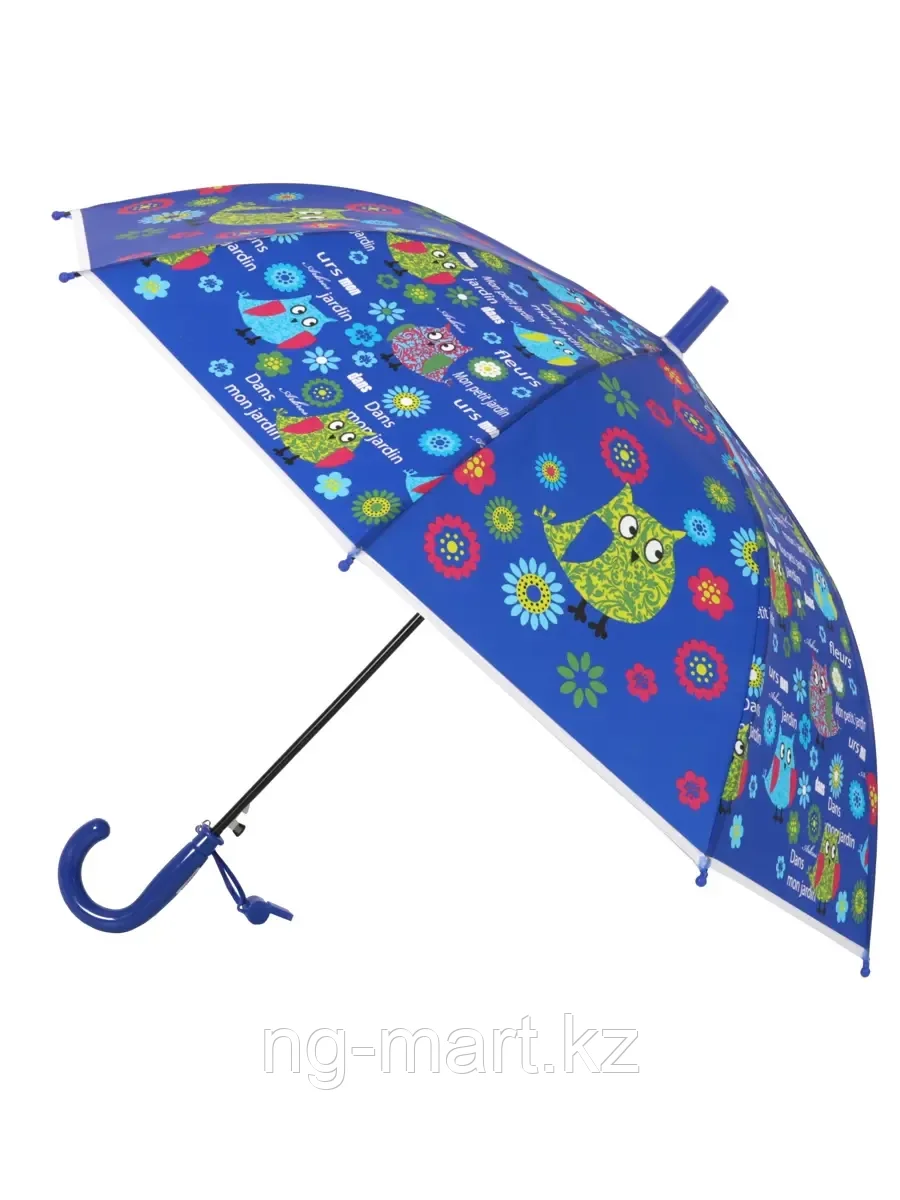 Зонтик фиолетовый с совами 058С-4535С синий - фото 1 - id-p108085035