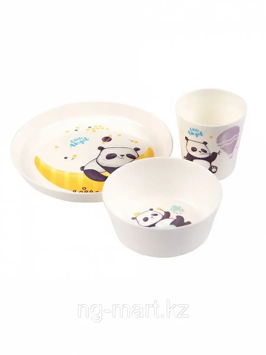 Набор детской посуды Panda LA1105 белый