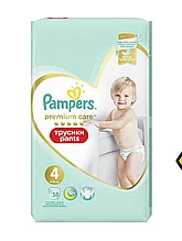 Трусики PAMPERS Premium Care Maxi (9-15 кг) Упаковка 58