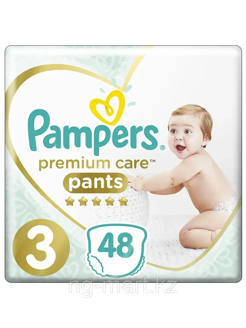 Трусики Pampers Premium Care 6-11 кг, размер 3, 48 шт. - фото 1 - id-p108086046