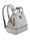 Рюкзак для мамы (23*27*17) M0111 Vulpes серый, фото 4