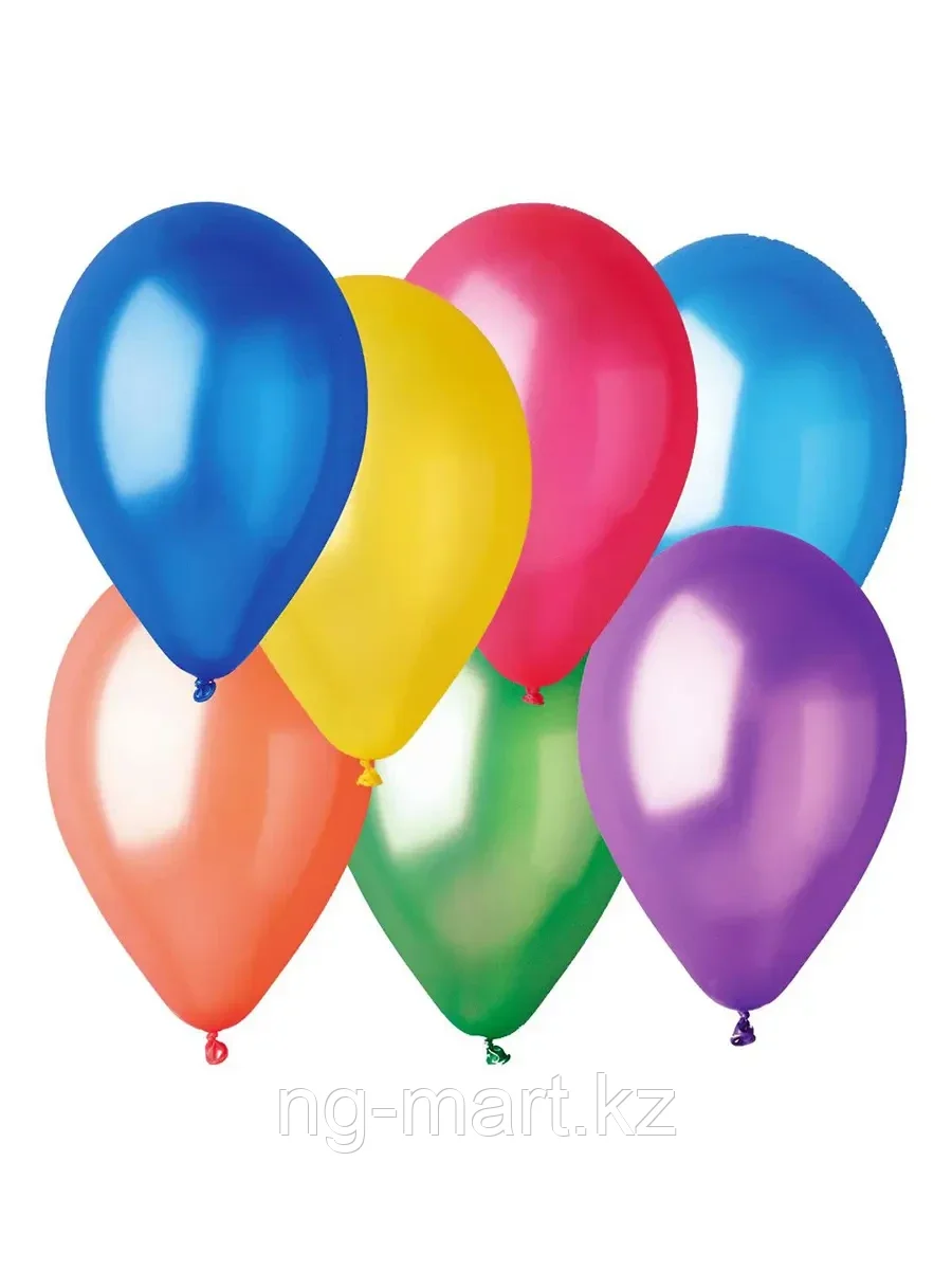 Набор воздушных шаров PM 032-ZB Metallic 35см. (3,2g) цвет в асс. 12шт