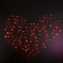Светодиодная гирлянда шторка Heart