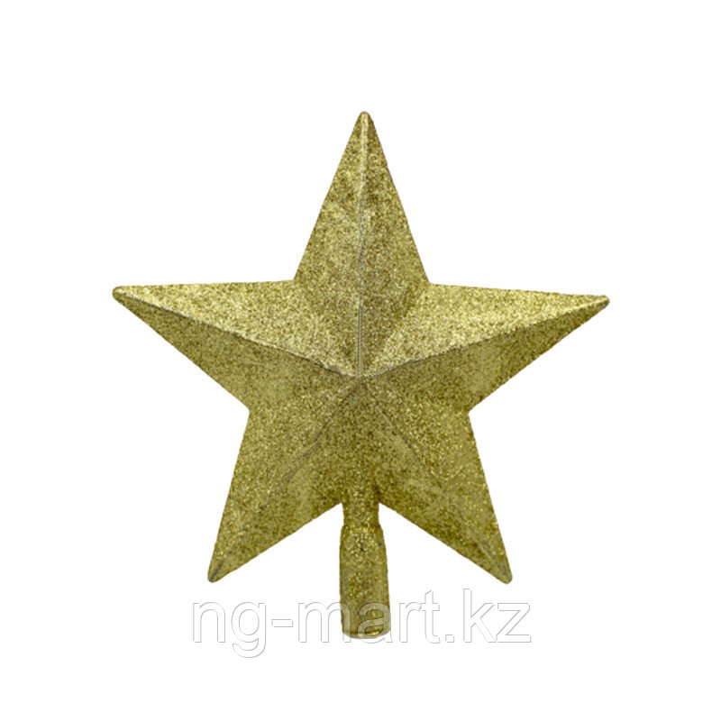 Новогодняя звезда наконечник (золотистая) - фото 1 - id-p108086892