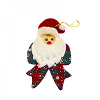 Новогодняя подвеска "Дед мороз красный нос"