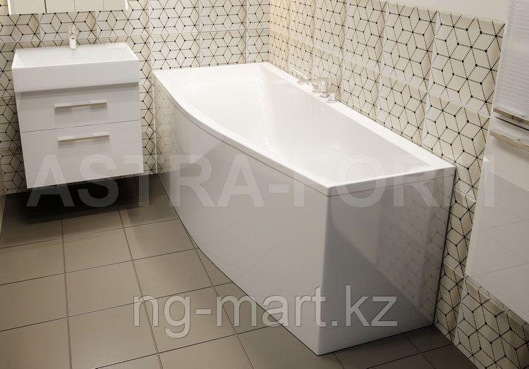 Ванна Astra Form СКАТ 170х75 левая, белая иск. камень - фото 1 - id-p108088894