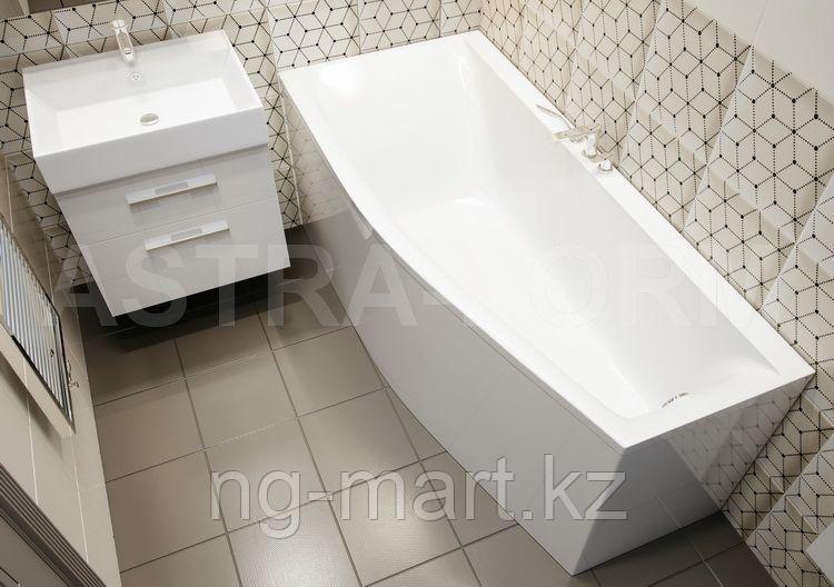 Ванна Astra Form СКАТ 170х75 левая, белая иск. камень - фото 2 - id-p108088894