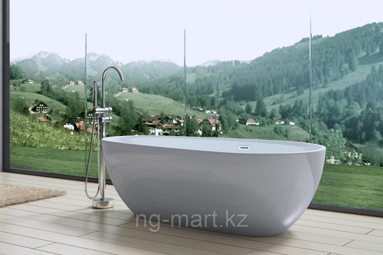 Акриловая ванна ARTMAX AM-506-1670-845 отдельно стоящая со сливом-переливом ,сифон в комплекте - фото 3 - id-p108089479