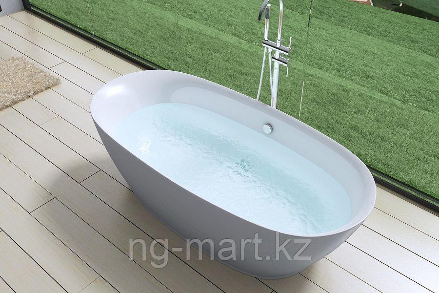 Акриловая ванна ARTMAX AM-527-1800-835 отдельно стоящая со сливом-переливом ,сифон в комплекте - фото 2 - id-p108089536