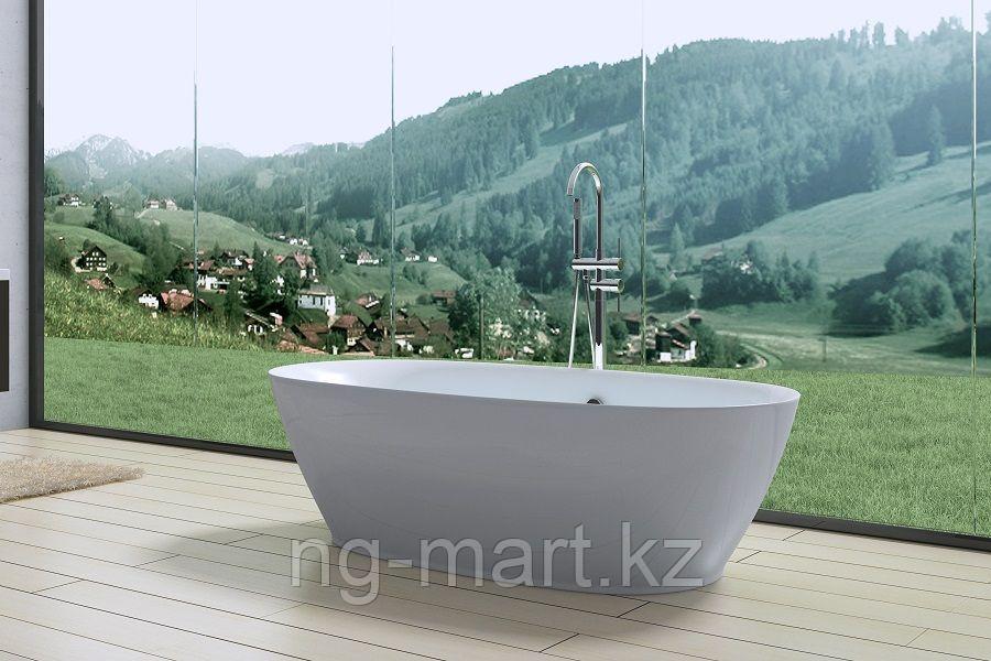 Акриловая ванна ARTMAX AM-527-1800-835 отдельно стоящая со сливом-переливом ,сифон в комплекте - фото 3 - id-p108089536