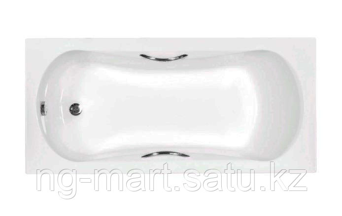 Ванна акриловая Besco Aria Plus WAA-160-PU, с 2-мя ручками, 160 х 70 см