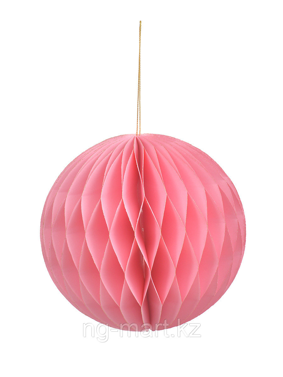 Новогодний шар 15 см розовый  PD1-P15