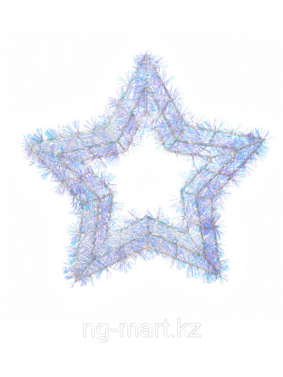 Новогоднее венок звезда неон 50 см - фото 1 - id-p108089981