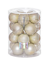 Набор стеклянных шаров 6 см 20 штук нежность 142168