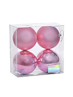 Набор шаров 10 см 4 шт розовый 058D-1333D