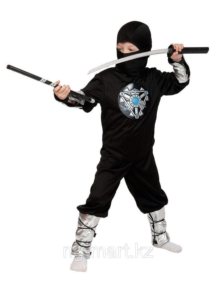 &apos;Карнавальный костюм "Ниндзя черный ЛАЙТ с мечом" 01-5056 - фото 1 - id-p108090201
